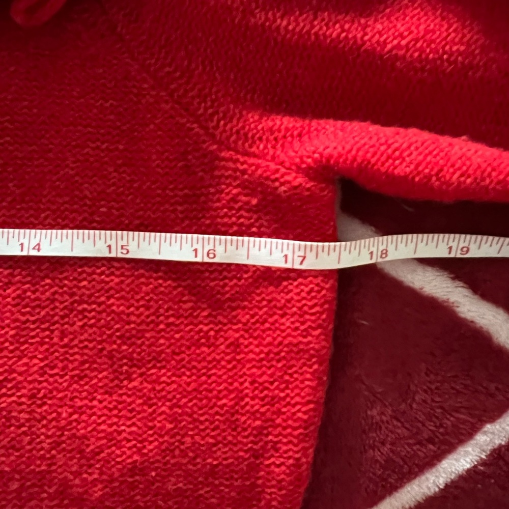 EUC Anthropologie Sleeping on Snow Red Flower Cardigan Medium - Picture 10 of 11